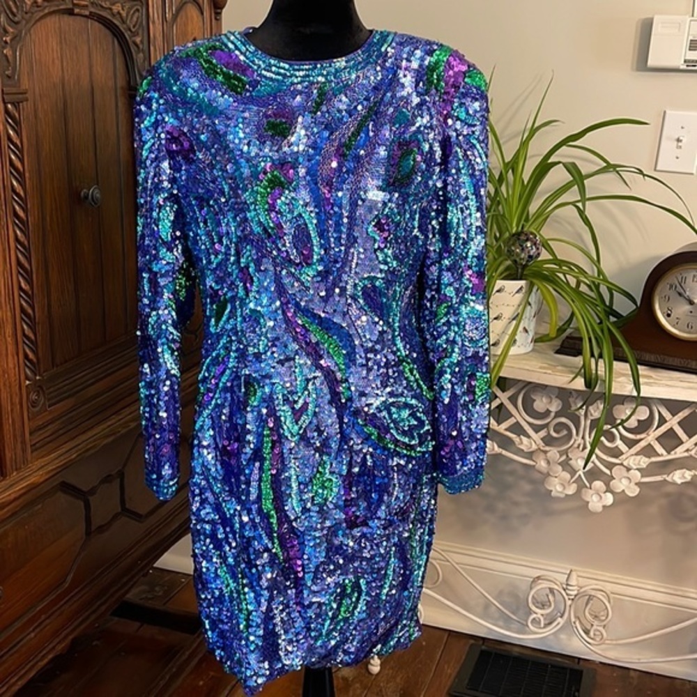 Bergdorf Goodman Vintage Sequin‎ Dress